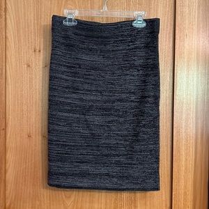 Loft stretchy pencil skirt, gray/black, size XXSP